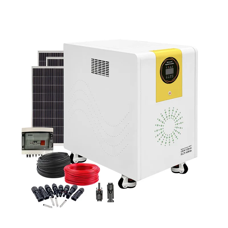 Off-Grid MPPT hushållsapparat 12kw inverter 32kwh batteri